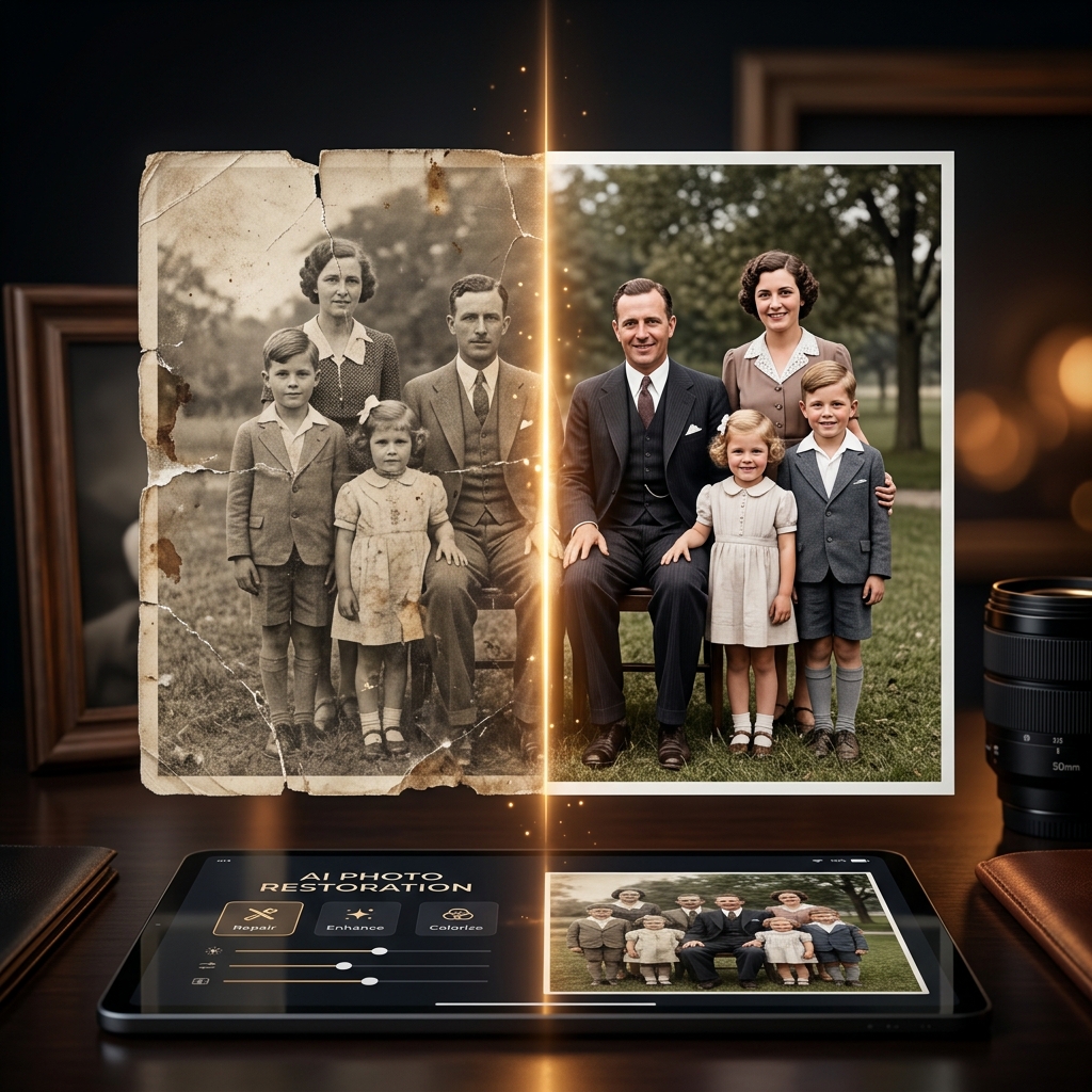 KeepSake State of the Art Photo Restoration Before and After